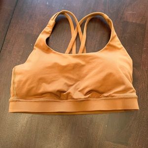 Lululemon Energy Bra, Tan, Size 6